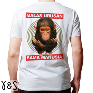 Kaos Simpanse Malas Urusan Sama Manusia