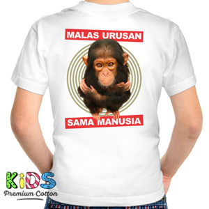 Kaos Simpanse Malas Urusan Sama Manusia