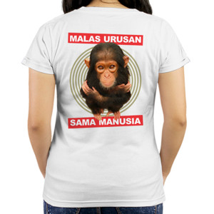 Kaos Simpanse Malas Urusan Sama Manusia