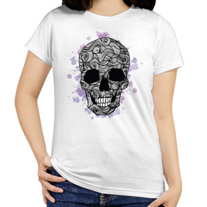 Kaos ornamen tengkorak