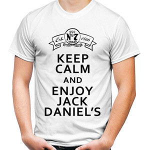 Kaos Kaos Keep Calm And Enjoy Jack Daniels (SB8C3)