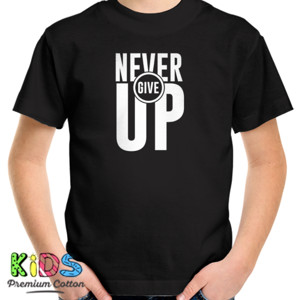 Kaos Baju Rohani Kaos Paskah Never Give Up Warna Gelap