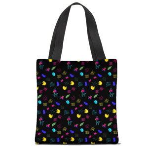 Tas Tote Fullprint Playful memphis pattern