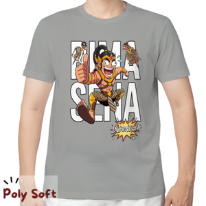 Kaos Kaos Bima Sena Poly Soft Grey Premium