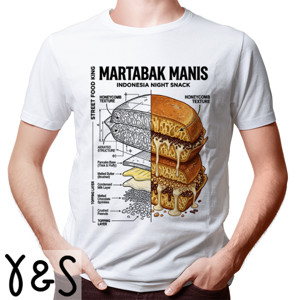 Kaos Kaos Martabak Manis Kuliner Nusantara
