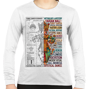 Kaos Mystical Balinese Pendet Dancer Culture Art