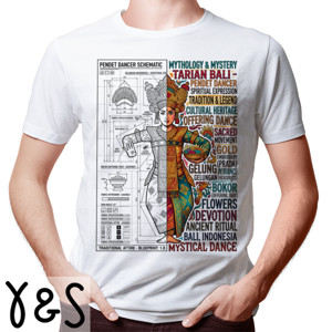 Kaos Mystical Balinese Pendet Dancer Culture Art