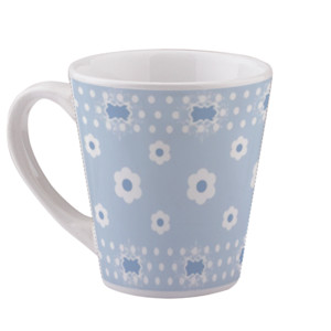 Mug Shabbychic Polka Dot Blue