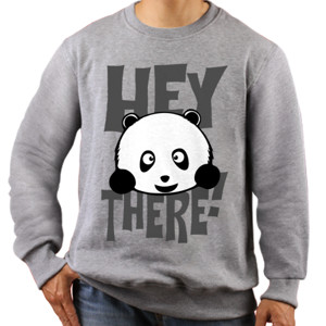 Jaket Sweater HEY THERE PANDA