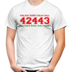 Kaos GALAU KEEP CALM CALL 42443