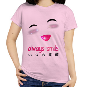 Kaos Selalu tersenyum