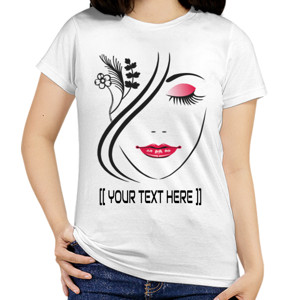 Kaos CUSTOM KAOS CUTE GIRL FACE