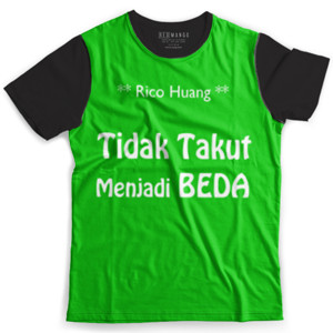 Kaos Fullprint Tidak Takut menjadi Beda inspirasi motivasi bisnis