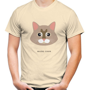 Kaos Kucing Coklat
