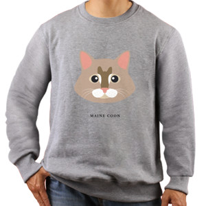 Jaket Sweater Kucing Coklat 