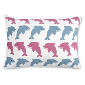 Bantal Dolphin - Bantal Persegi Panjang by Co_mbro