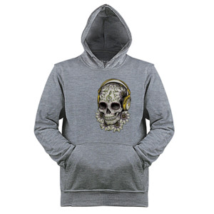 Jaket Hoodie Skull Headphone