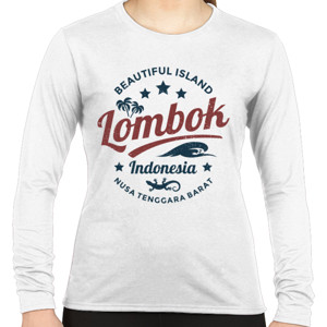 Kaos Lombok (vintage - grunge) - Wanita