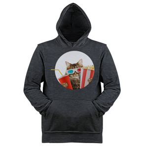 Jaket Hoodie Funny Cat Watching 3D