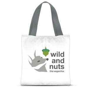 Tas Tote Fullprint veganfox-grey