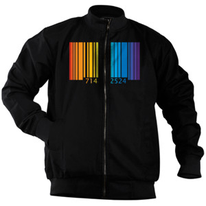 Jaket Bomber Kaos Rainbow Barcode (SB5PY)