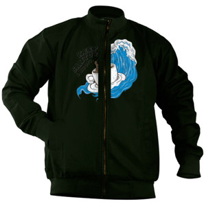 Jaket Bomber Kaos Santuy