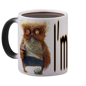 Mug Bunglon Mug Buglon - Motif Owl