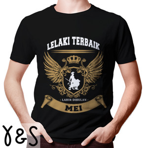 Kaos T-SHIRT LELAKI TERBAIK MEI - D1