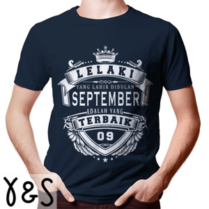 Kaos T-SHIRT LELAKI TERBAIK SEPTEMBER - D2
