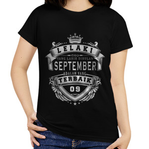 Kaos T-SHIRT LELAKI TERBAIK SEPTEMBER - D2