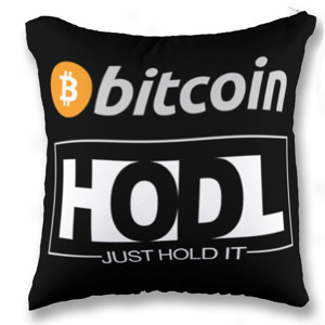 Bantal Bitcoin JUST HOLD IT