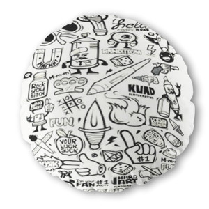 Bantal Bulat doodle art 1