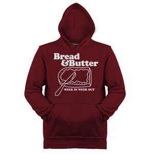 Jaket Hoodie Bread and Butter week in week out Apron