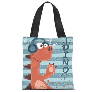 Tas Tote Fullprint DINO MUSIC