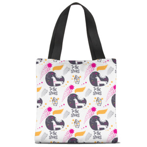 Tas Tote Fullprint Unicorn and Stars
