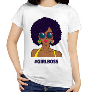 Kaos Round Neck Shirt - Afro GirlBoss