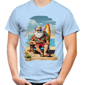 Kaos Santa on a beach holiday