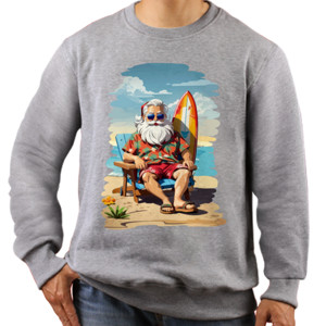Jaket Sweater Santa on a beach holiday