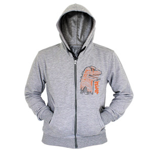 Hoodie Zipper Godzilla xray