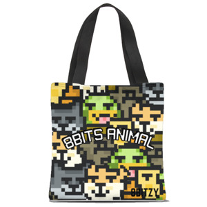 Tas Tote Fullprint Tote Bag 8Bitzy Animal 8Bits
