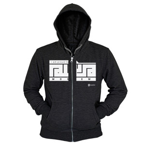 Hoodie Zipper I am Proud to be a Moslem - Versi Kufi
