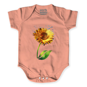 Baby Jumper Sunflower T-Shirt Design