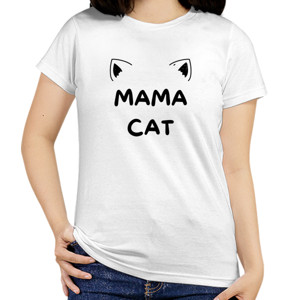 Kaos Kaos Wanita Lengan Pendek - Mama Cat