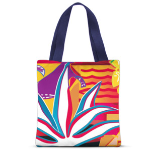 Tas Tote Fullprint Tas Tote Motif Batik Abstrak Modern