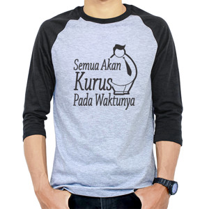 Kaos Raglan Gemuk Raglan