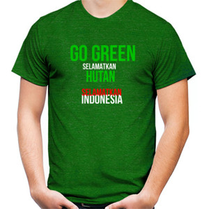 Kaos GO GREEN SELAMAT HUTAN
