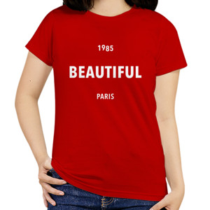 Kaos Beautiful 1985 Paris Red T-Shirt