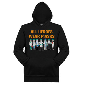 Jaket Hoodie all heroes wear mask