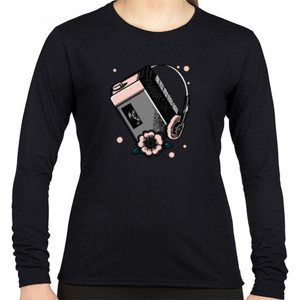 Kaos Kaos Tema Radio Jadul Dan Headphone