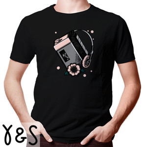 Kaos Kaos Tema Radio Jadul Dan Headphone